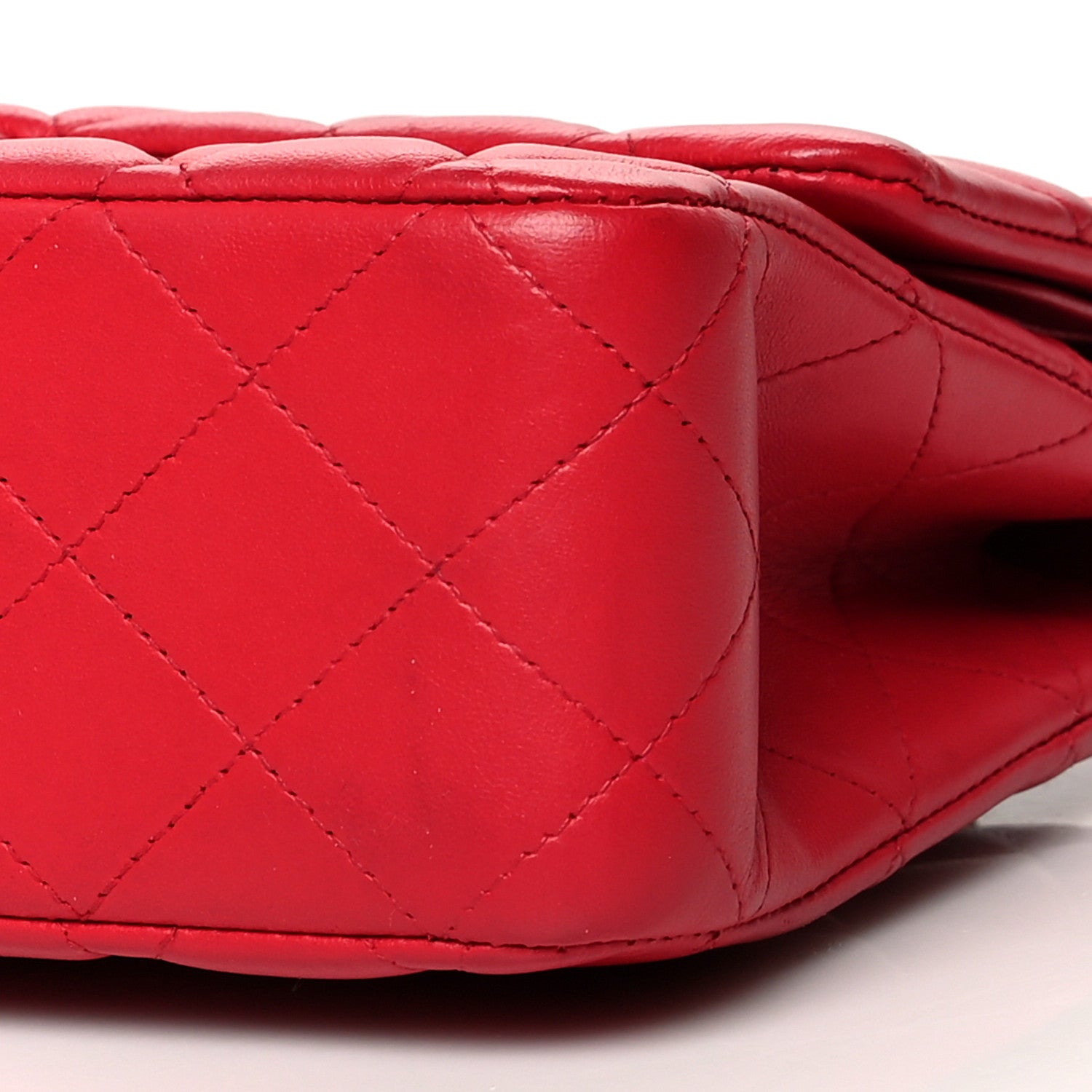 Chanel Lambskin Quilted Medium Double Flap Red 10 of 10
