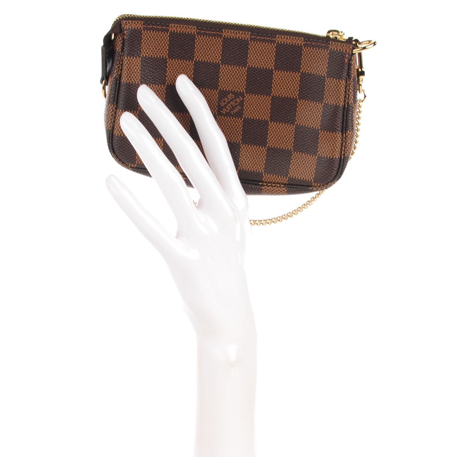 Louis Vuitton Damier Ebene Mini Pochette Accessories 2 of 7