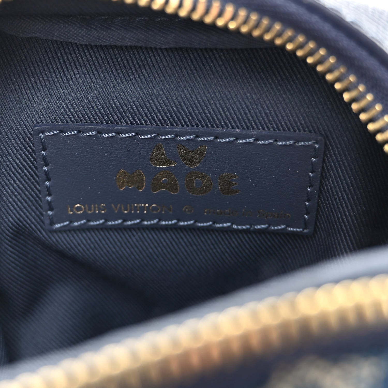 Louis Vuitton X NIGO Denim Monogram Flat Double Phone Pouch 6 of 9