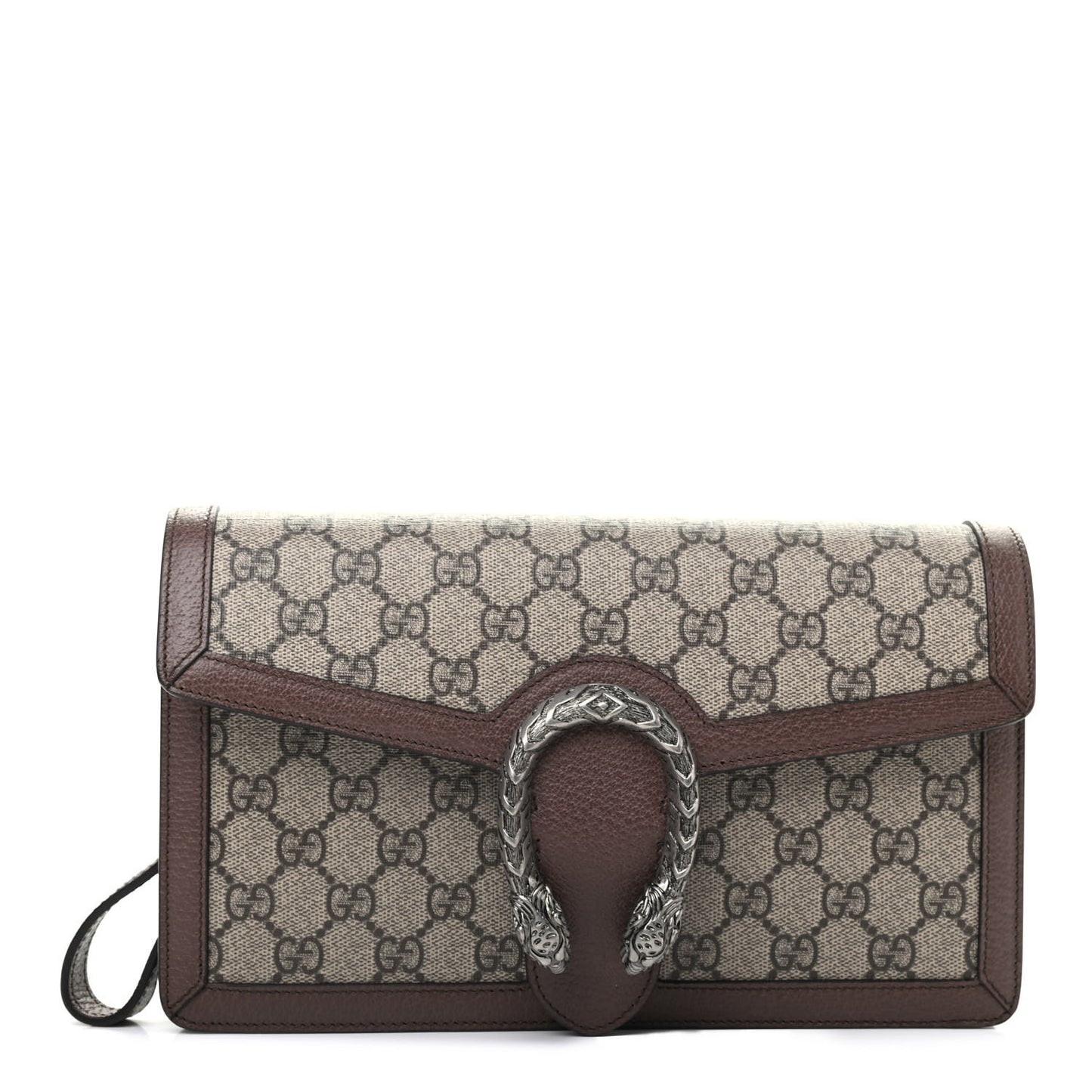 GG Supreme Monogram Dionysus Clutch Wristlet Beige New Acero