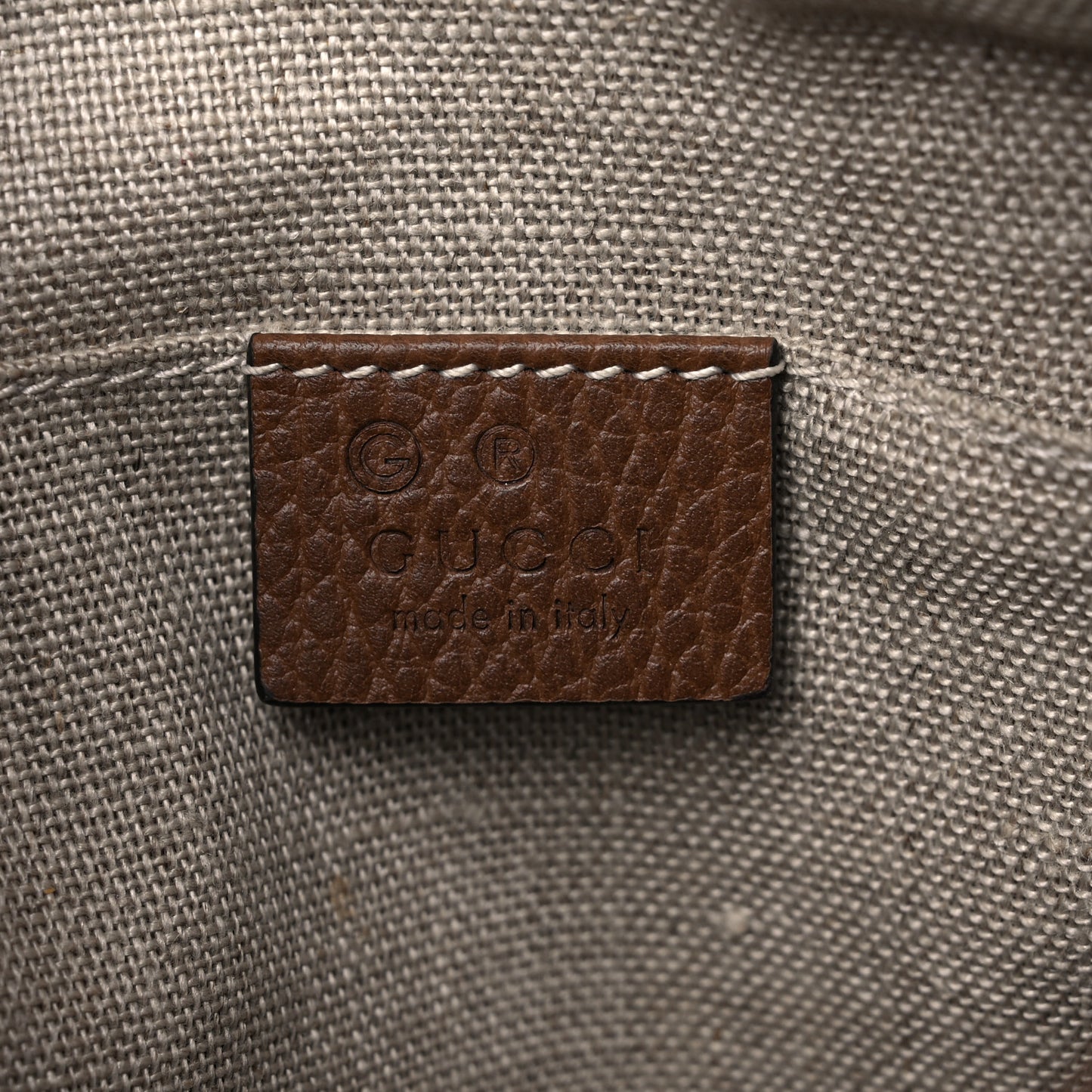 Monogram Mini Bree Messenger Bag Beige Tabacco