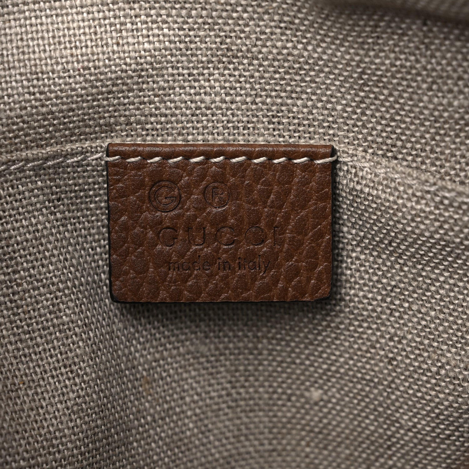 Gucci Monogram Mini Bree Messenger Bag Beige Tabacco 6 of 10