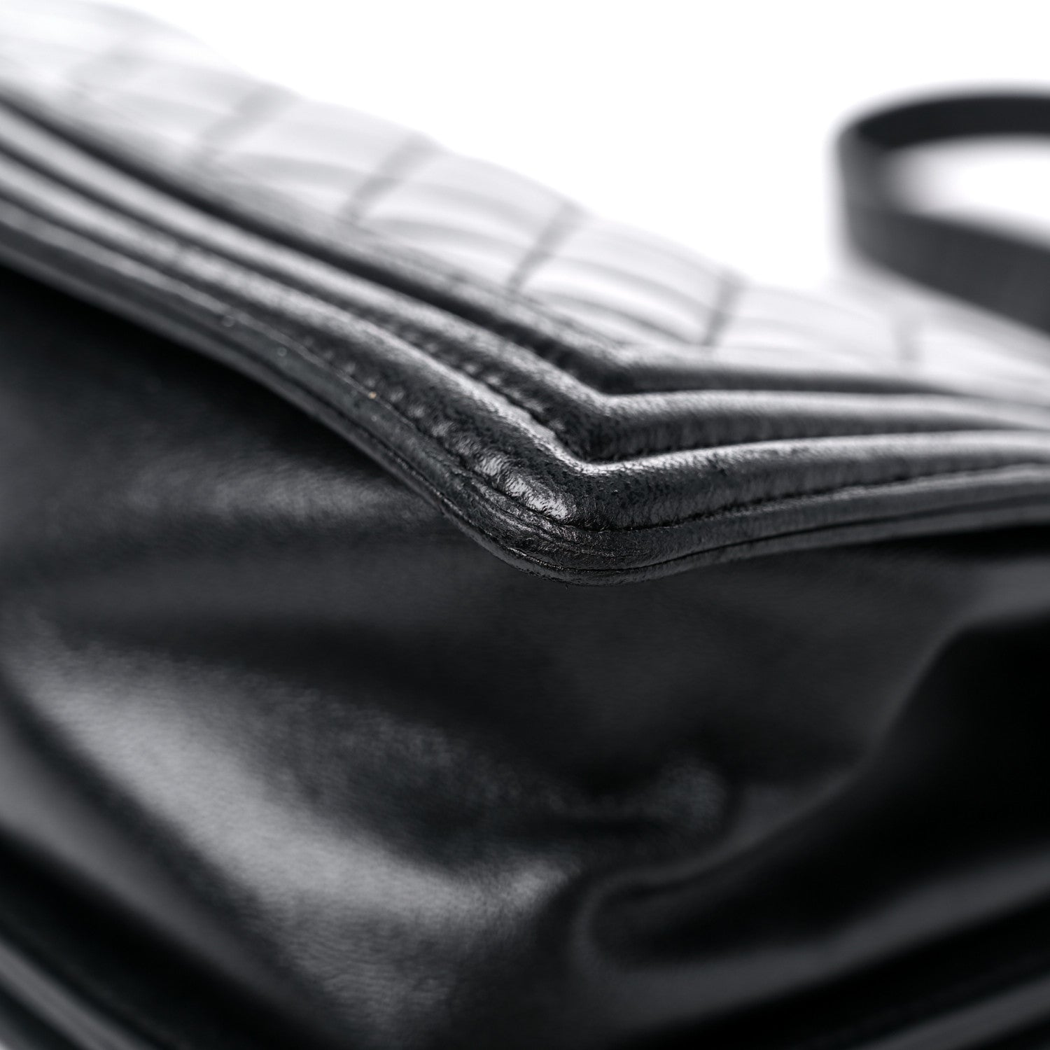 Chanel Lambskin Quilted Medium Boy Flap Black 11 of 16