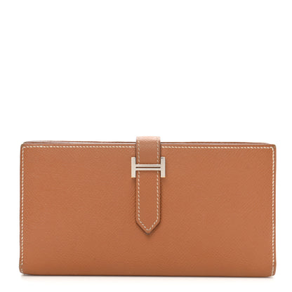 Hermes Epsom Bearn Gusset Wallet Gold 1 of 13