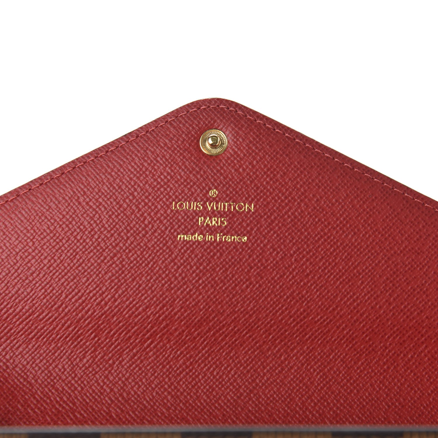 Louis Vuitton Damier Ebene Josephine Wallet Red 8 of 10