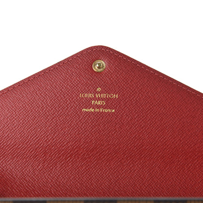 Louis Vuitton Damier Ebene Josephine Wallet Red 8 of 10