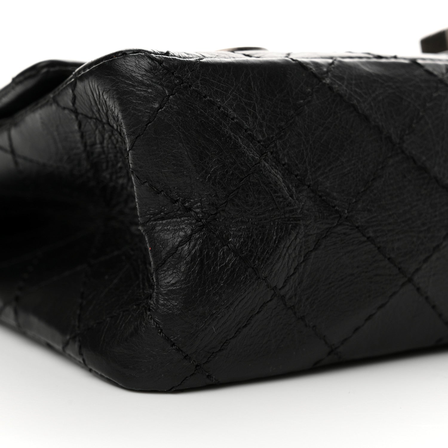 Chanel Aged Calfskin Lucky Charms 2.55 Reissue 225 Flap Black 9 of 13
