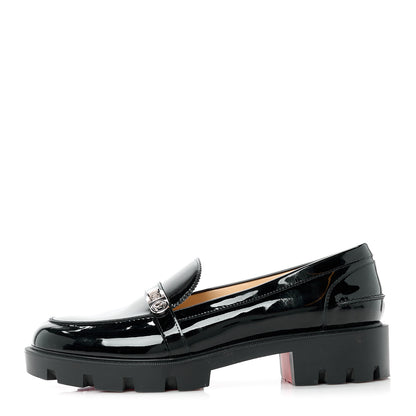 Christian Louboutin Patent Lock Woody Loafers 41 Black 1 of 9