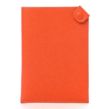 Hermes Epsom Tarmac PM Passport Holder Orange 1 of 7