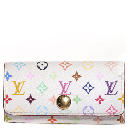 Louis Vuitton Monogram Multicolor Multicles 4 Key Holder White Litchi 1 of 7