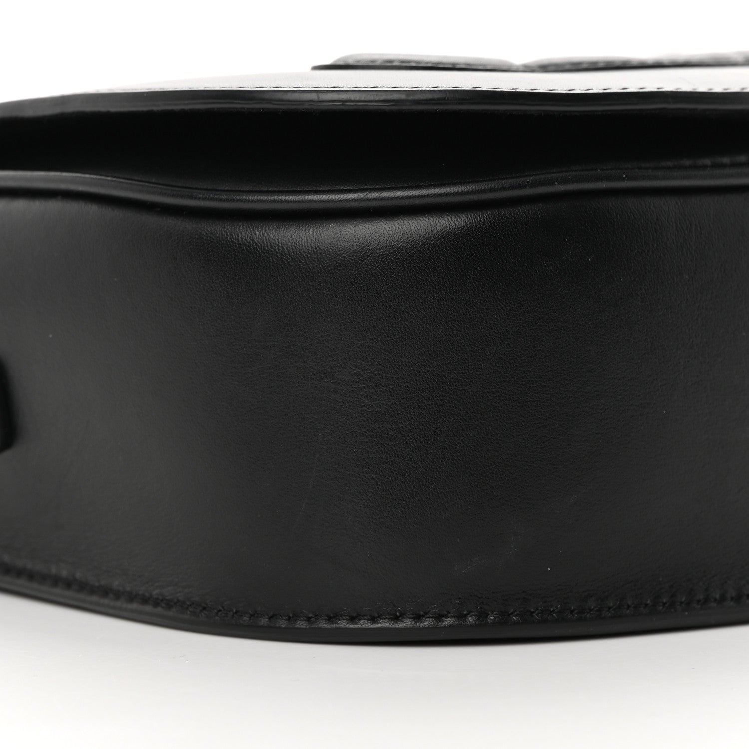 Celine Smooth Calfskin Cuir Triomphe Folco Crossbody Bag Black 10 of 17