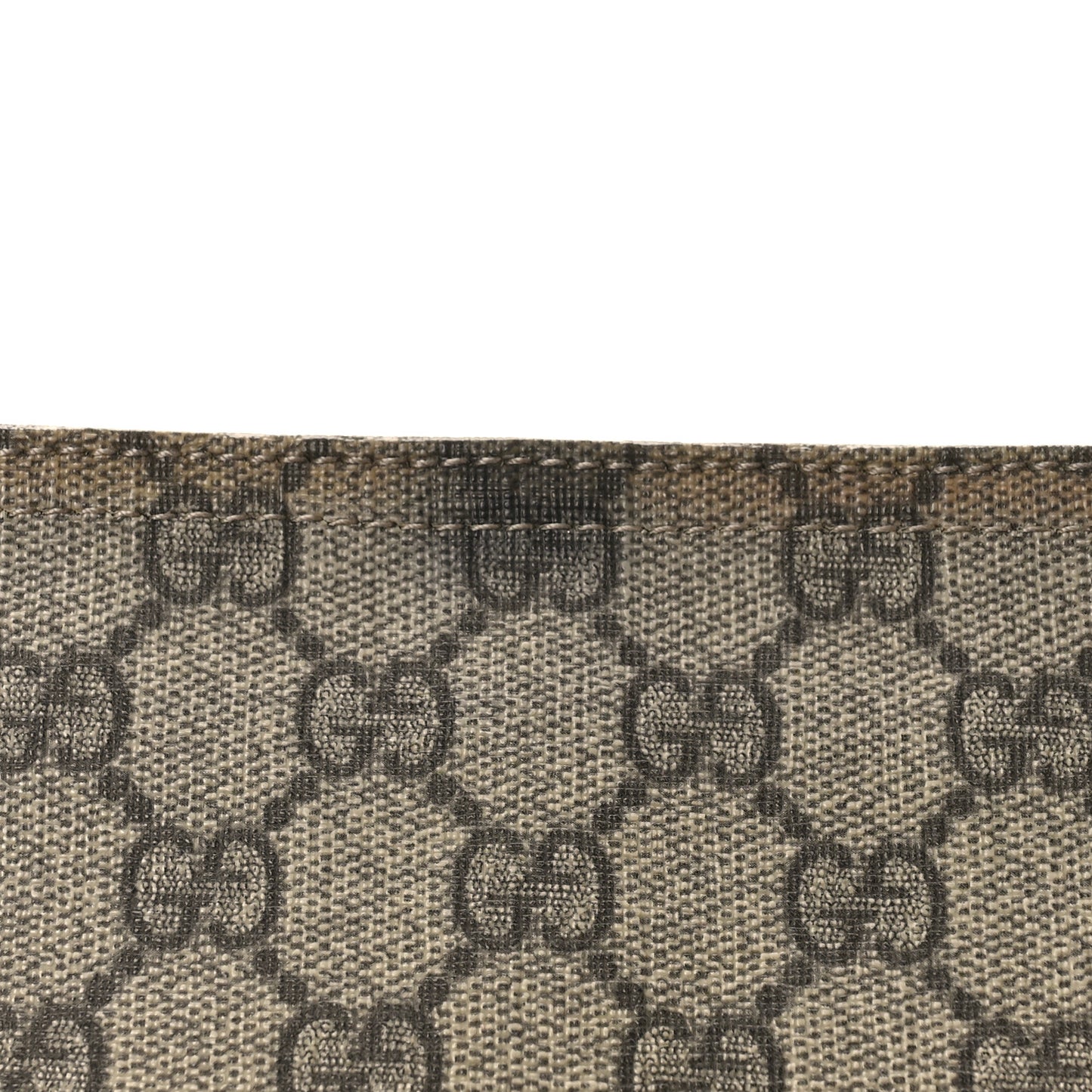 GG Supreme Monogram Small Flat Messenger Bag Dark Brown
