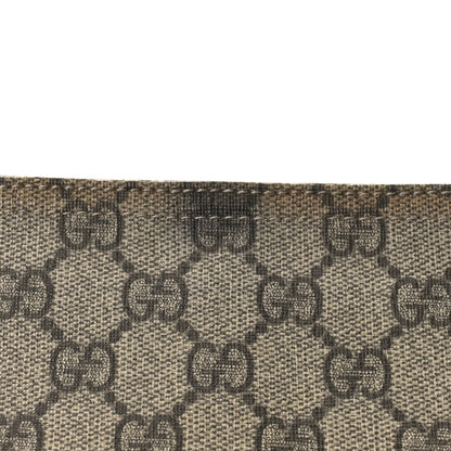 Gucci GG Supreme Monogram Small Flat Messenger Bag Dark Brown 7 of 9