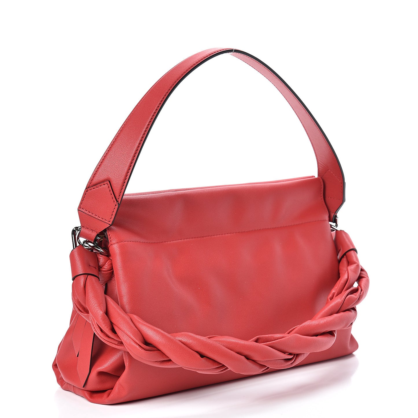 Calfskin Medium ID93 Satchel Light Red