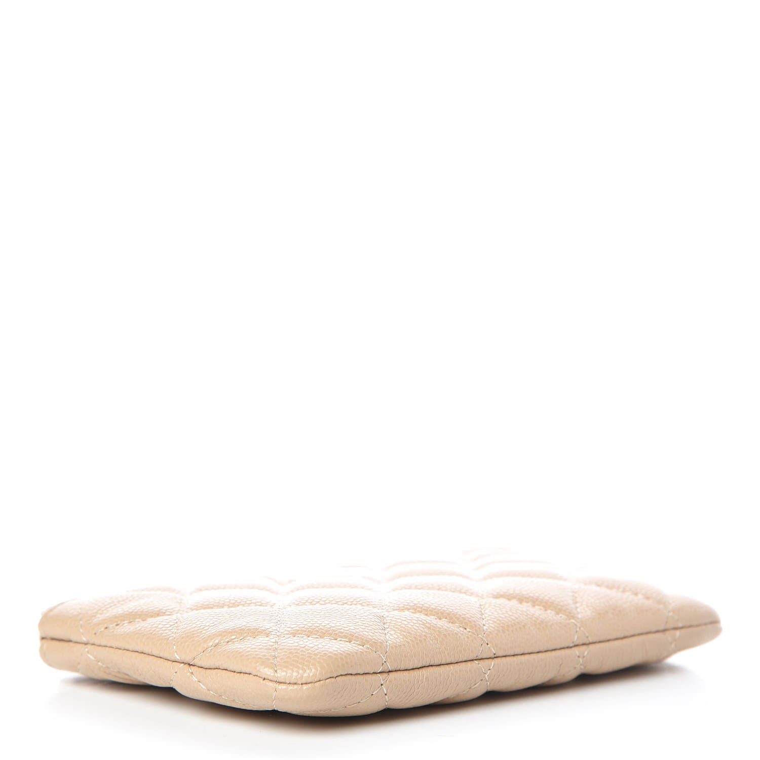 Chanel Caviar Quilted Small Cosmetic Case Beige 4 of 9