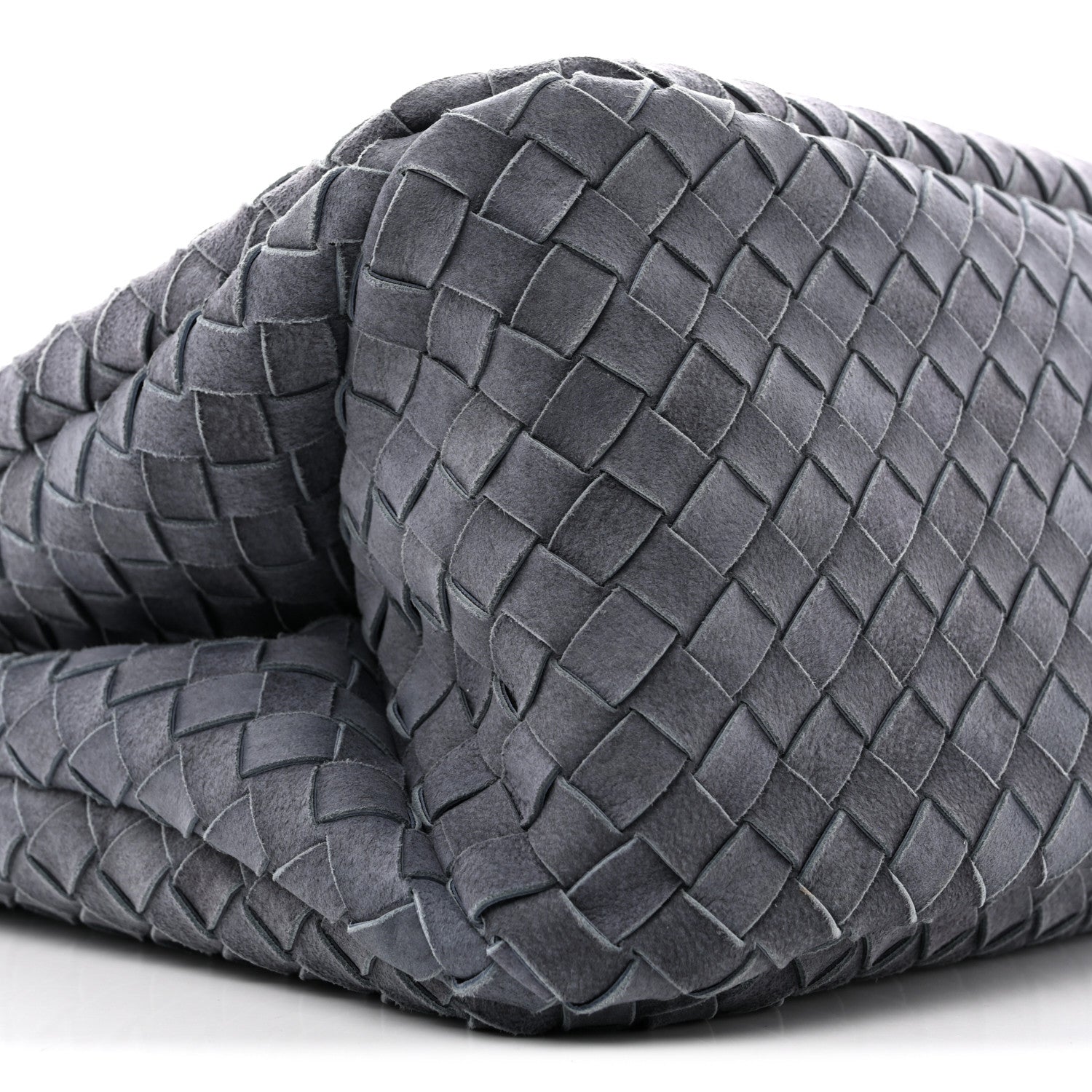 Bottega Veneta Suede Intrecciato Large Campana Shoulder Bag Cloudy Indigo 9 of 11