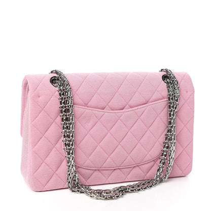 Chanel Jersey Quilted Small Double Flap Pink 2 of 13