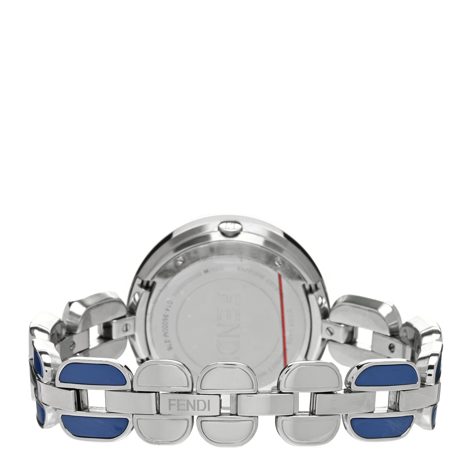 Fendi Stainless Steel Ceramic 36mm My Way Quartz Watch Blue 3 of 5