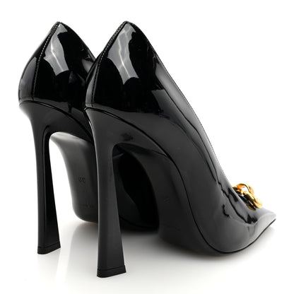 Saint Laurent Patent Calfskin Silvana 110mm Pumps 38 Black 4 of 8