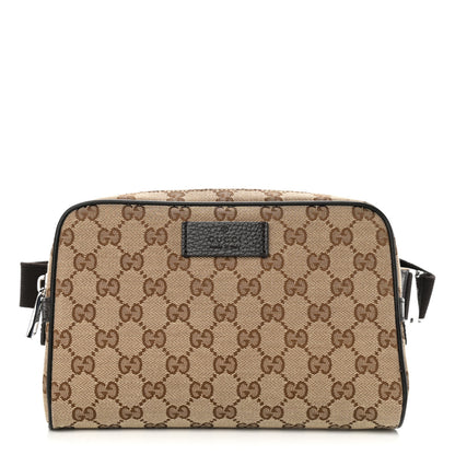Gucci Monogram Belt Bag Dark Brown 1 of 10