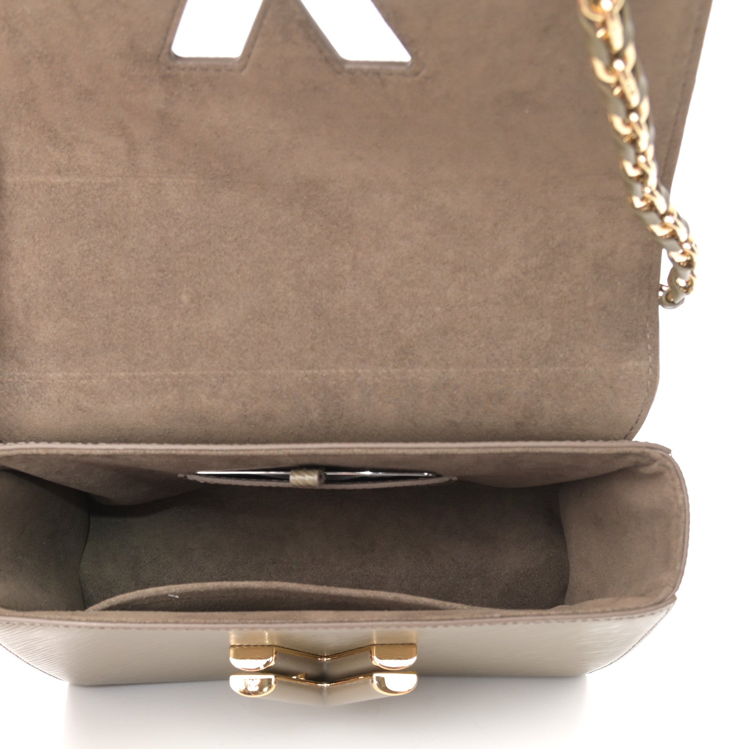 Louis Vuitton Epi Twist Shoulder Bag MM Smokey Brown 5 of 12