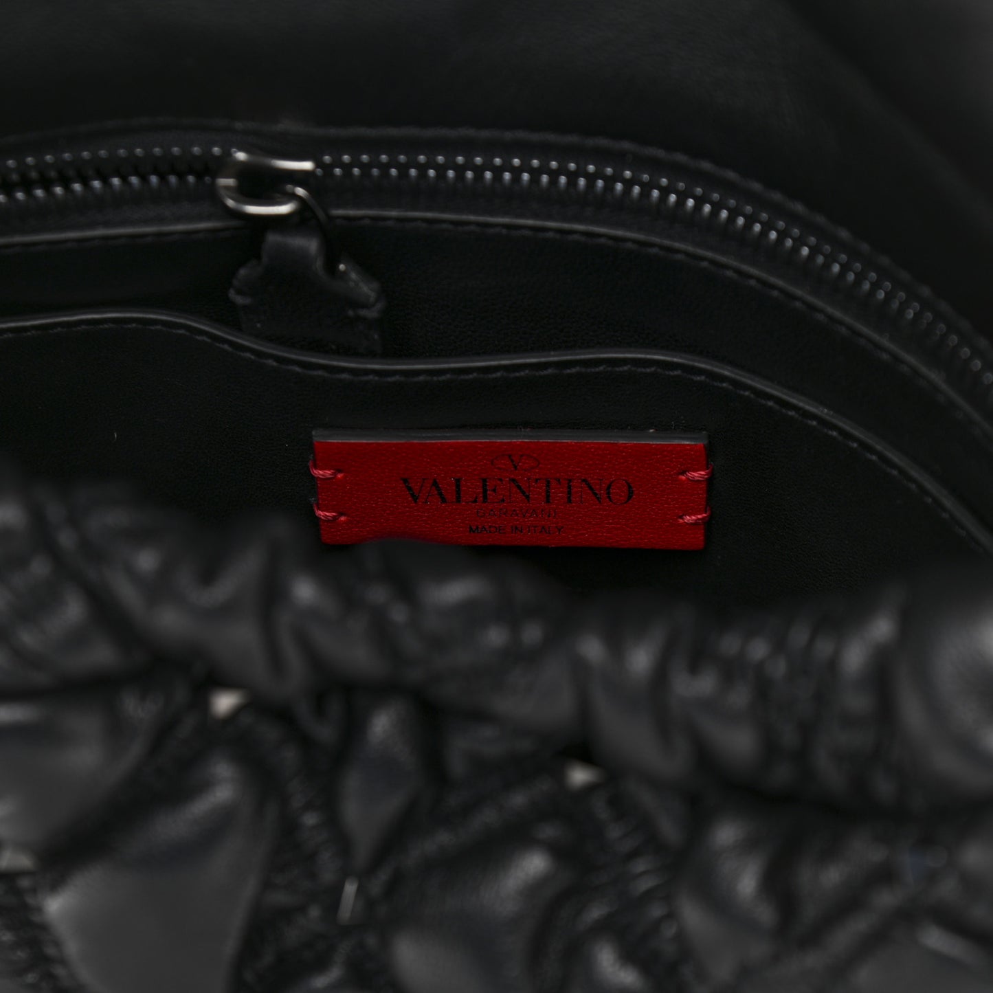 Nappa Medium Spikeme Shoulder Bag Black