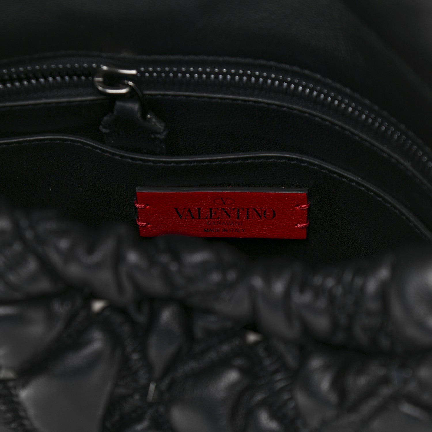 Valentino Garavani Nappa Medium Spikeme Shoulder Bag Black 6 of 9
