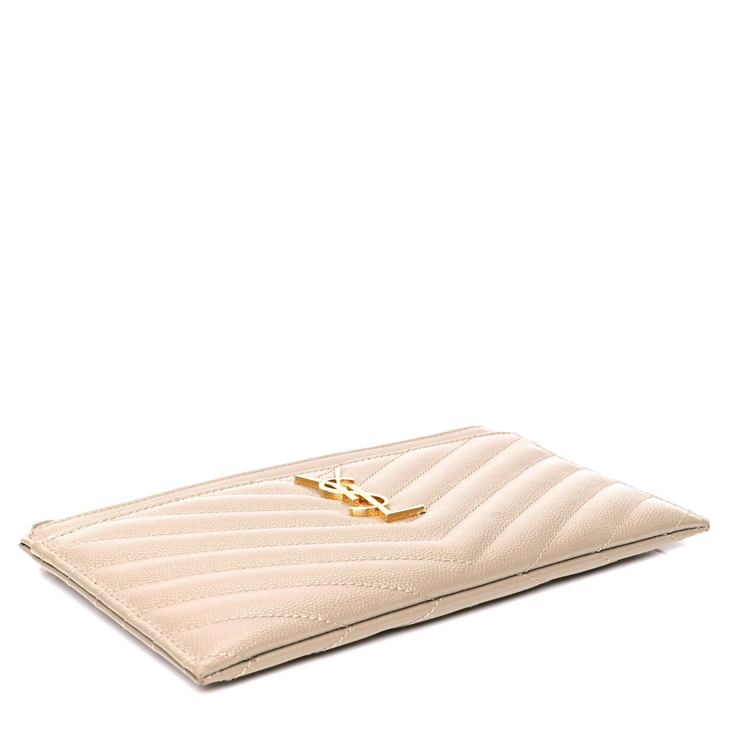 Grain De Poudre Chevron Monogram Bill Pouch Dune