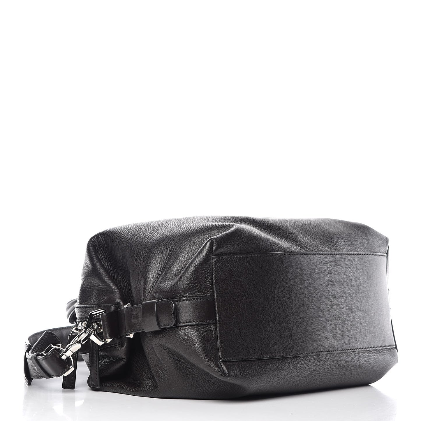 Waxed Calfskin Studded Medium Nightingale Black