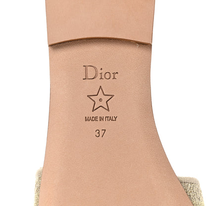 Christian Dior Lurex Romance Embroidered Dway Mules Slide Sandals 37 Metal Multicolor 7 of 8