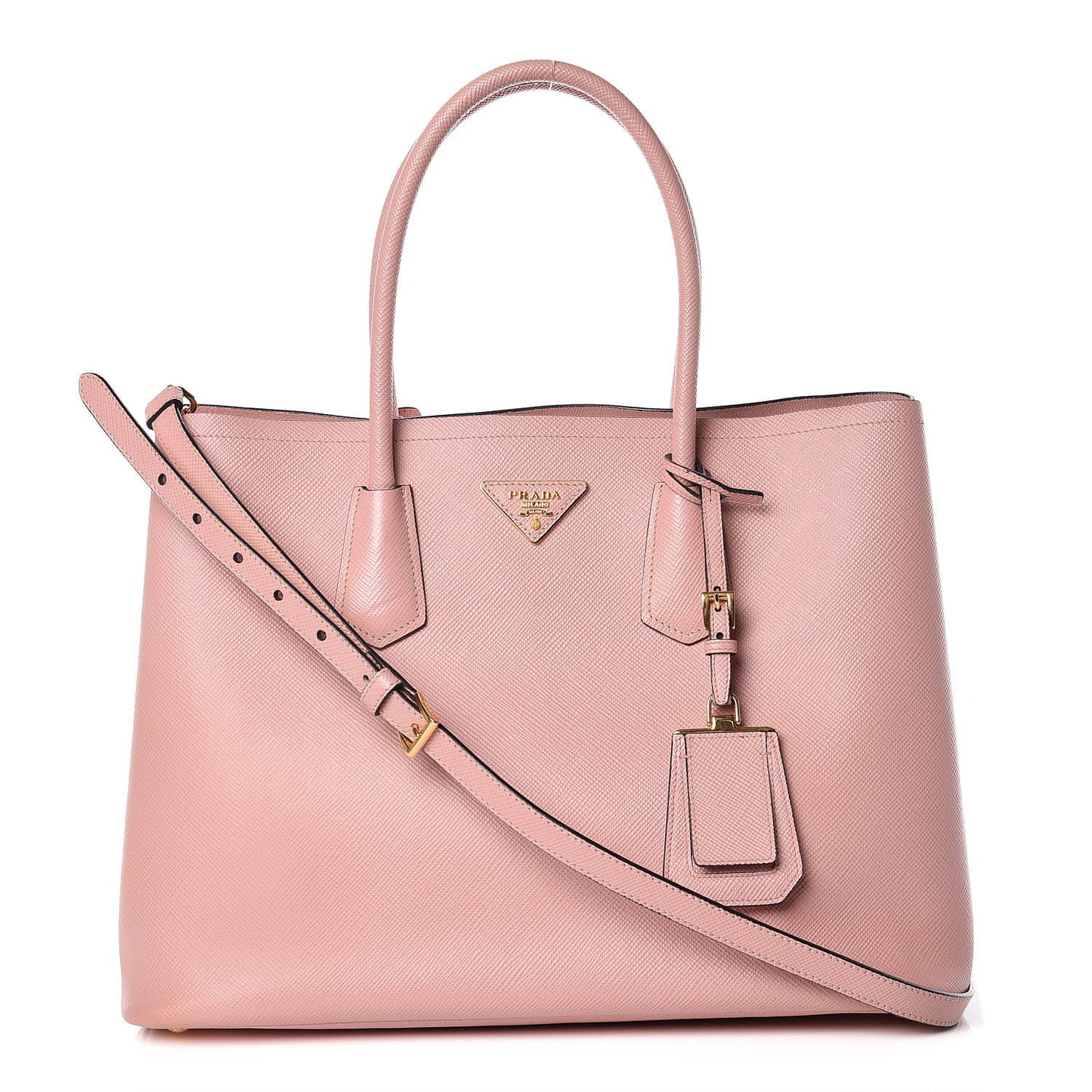 Saffiano Cuir Large Double Bag Orchidea