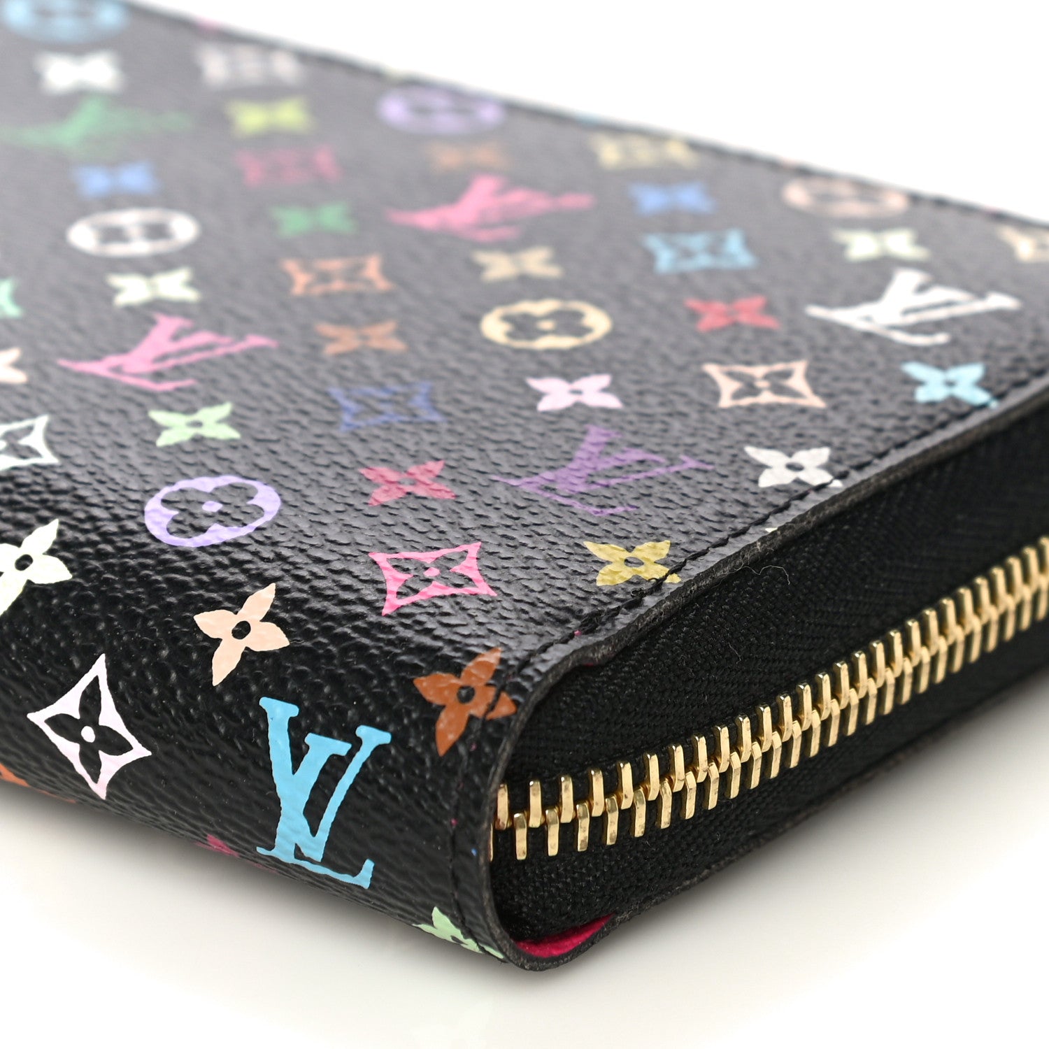 Louis Vuitton Monogram Multicolor Zippy Wallet Black Grenade 8 of 8