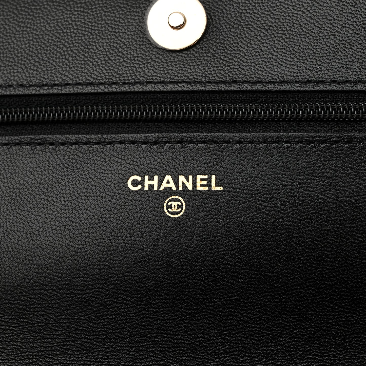 Goatskin Quilted Quilted Like A Wallet Wallet On Chain WOC Black