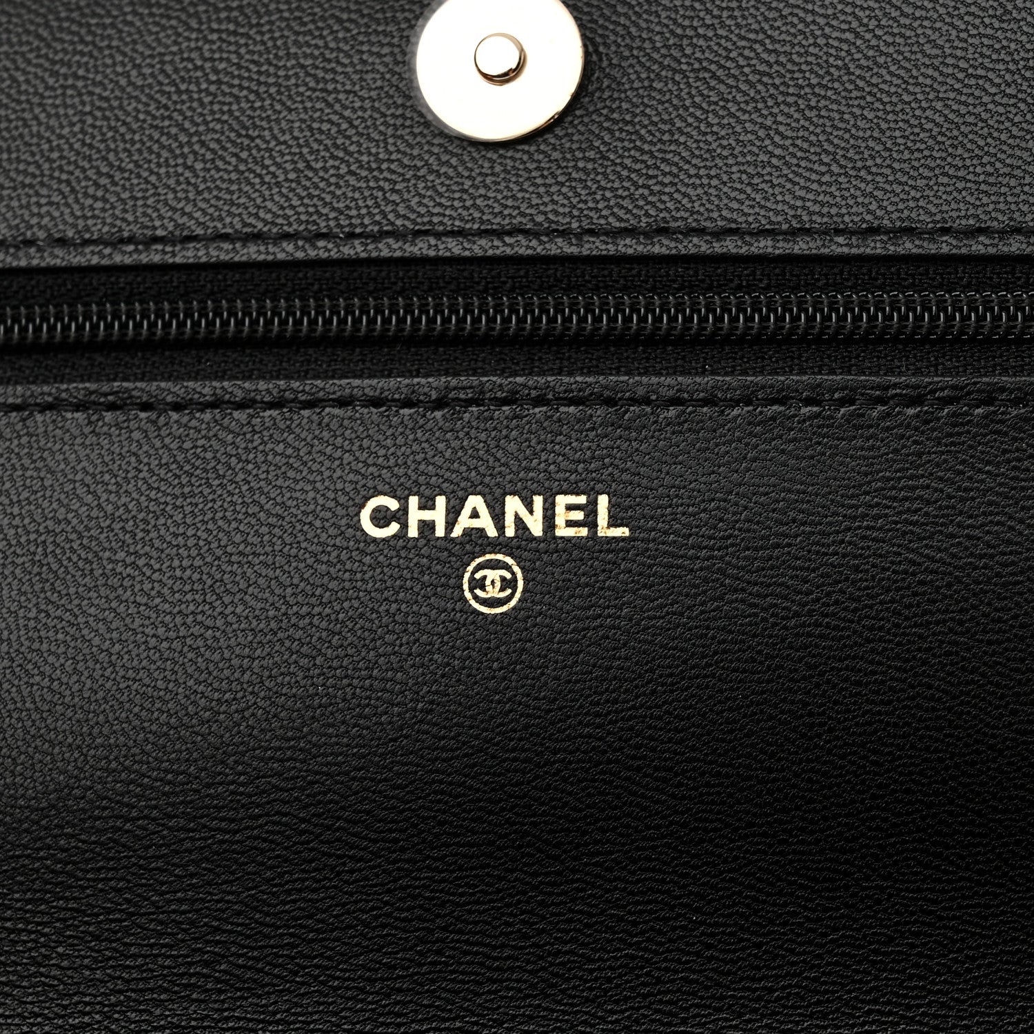 Chanel Goatskin Quilted Quilted Like A Wallet Wallet On Chain WOC Black 6 of 12