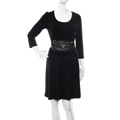 Prada Vitello Daino Small Belt Bag Black 3 of 8