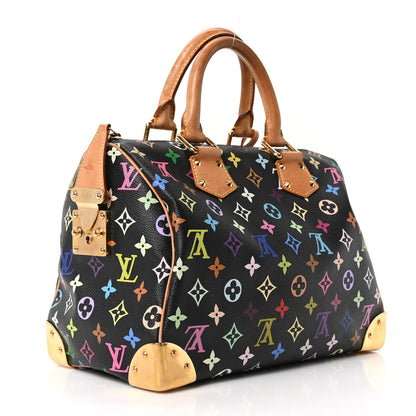 Louis Vuitton Monogram Multicolor Speedy 30 Black 3 of 10