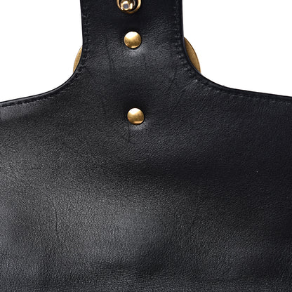 Gucci Calfskin Matelasse Studded Small Pearly GG Marmont Shoulder Bag Black 12 of 12