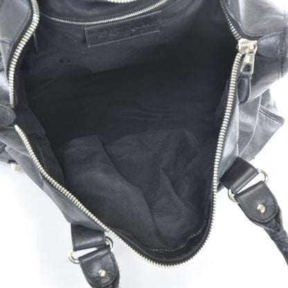 Balenciaga Agneau Giant Weekender Black 6 of 10