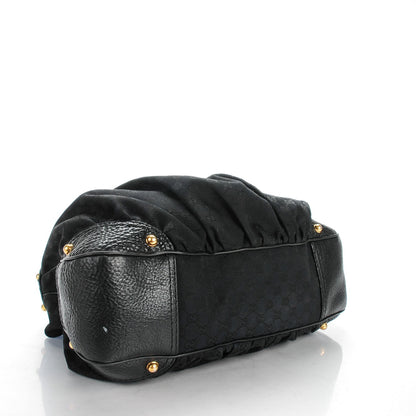 Gucci Monogram Large Jockey Hobo Black 4 of 8