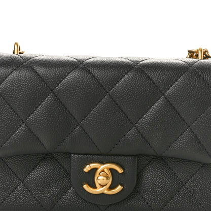 Chanel Caviar Quilted Mini Sweetheart Rectangular Flap Black 8 of 11