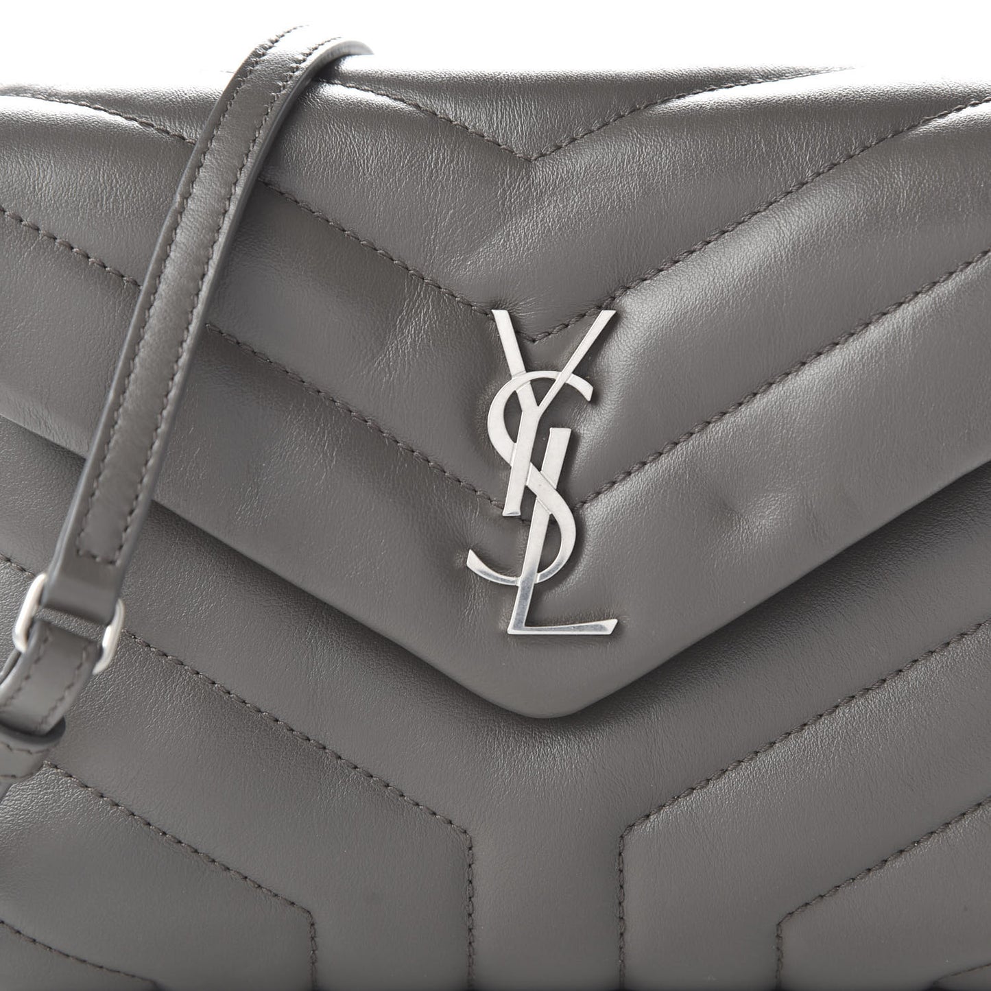 Calfskin Y Quilted Monogram Toy Loulou Crossbody Bag Storm