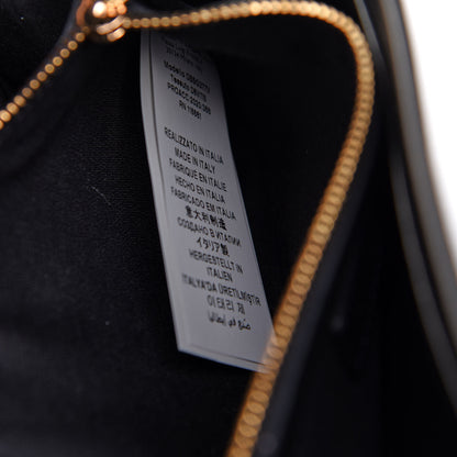 Versace Vitello Crystal Virtus V Wallet Chain Crossbody Black 6 of 9