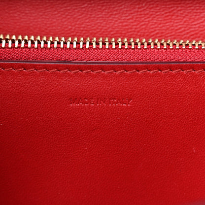 Celine Box Calfskin Medium Classic Box Flap Bag Red 7 of 13