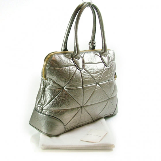 Marc Jacobs Leather Patchwork Carolyn Silver 3 of 12