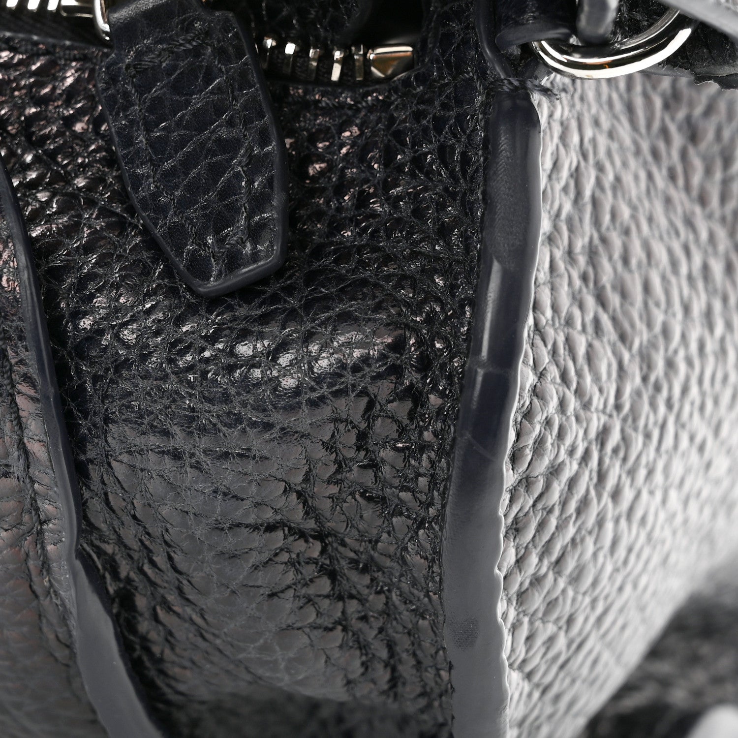 Alexander Wang Pebbled Lambskin Rocco Nickel Hardware Dark Blue 22 of 23