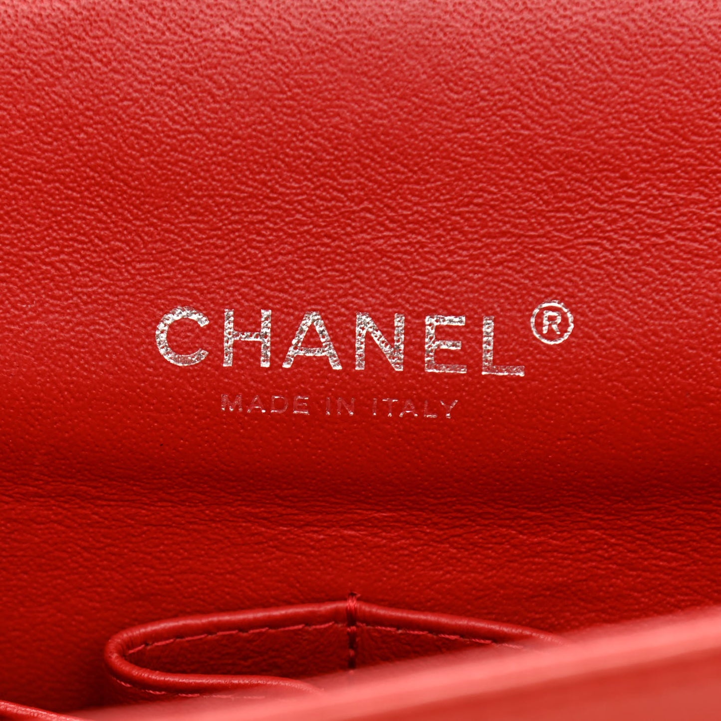Lambskin Quilted Maxi Double Flap Red