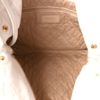 Chanel Shiny Calfskin Quilted Chanel 22 White 6 of 11