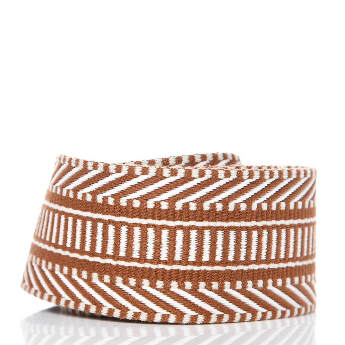 Toile Swift 50mm Sangle Cavale Shoulder Strap Ecru Beige Gold