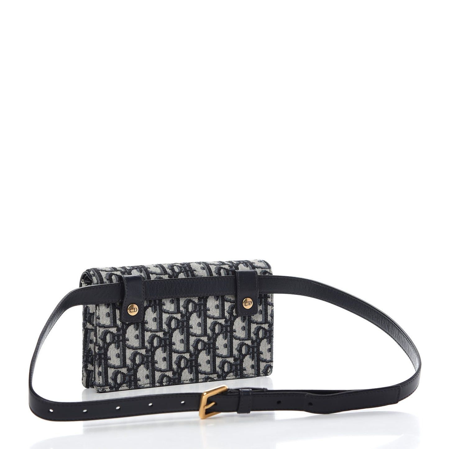 Oblique Saddle Belt Bag Blue