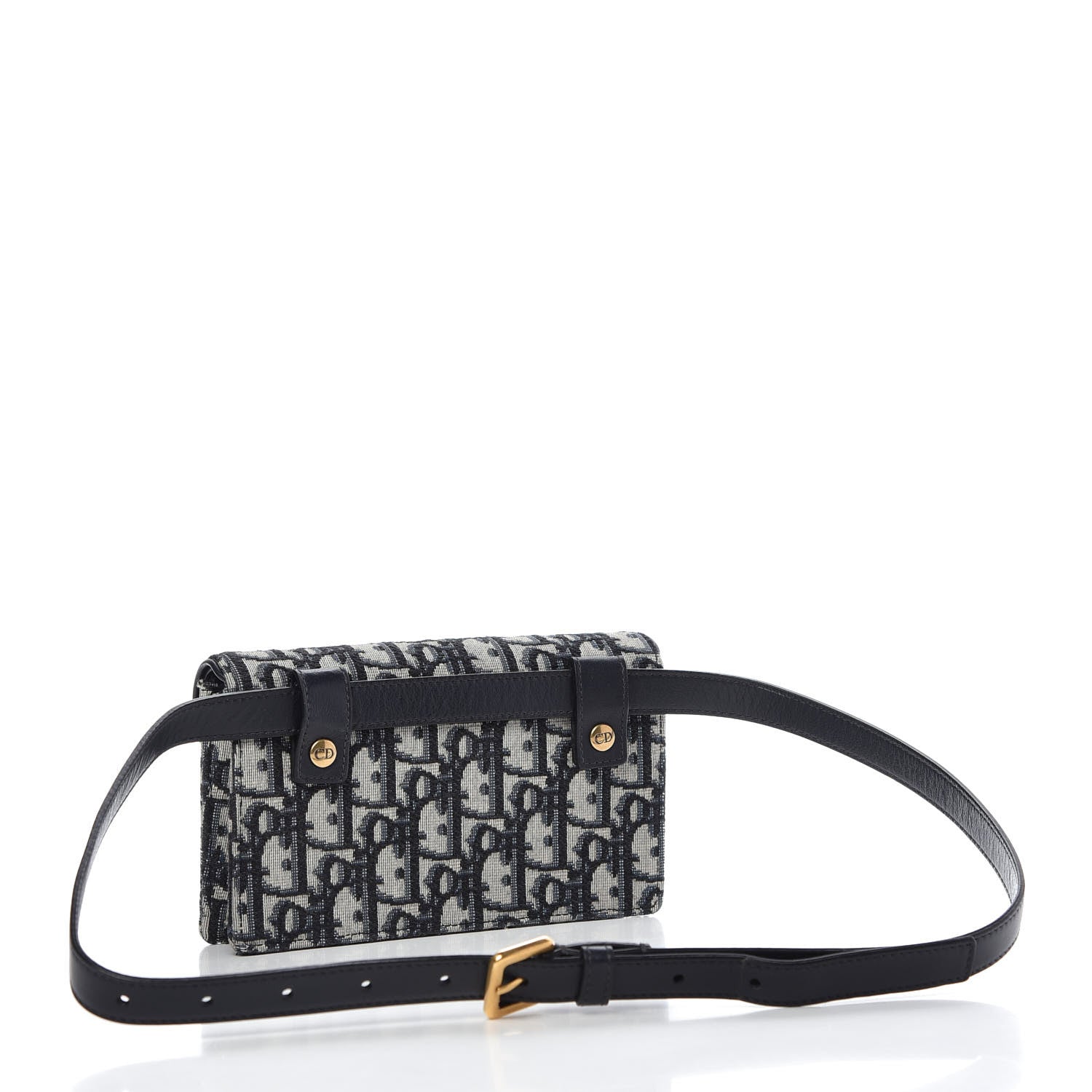 Christian Dior Oblique Saddle Belt Bag Blue 3 of 10